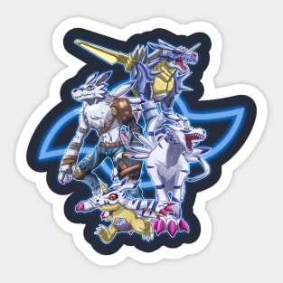 fanart gabumon evolution line Sticker